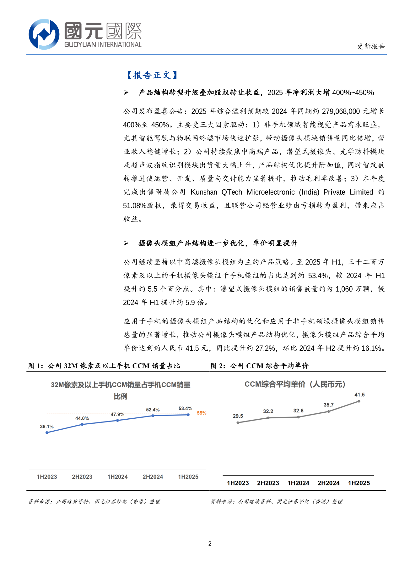 丘鈦科技(01478.HK)更新報告：主業産品結構持續升級，第二增長曲綫逐步成型