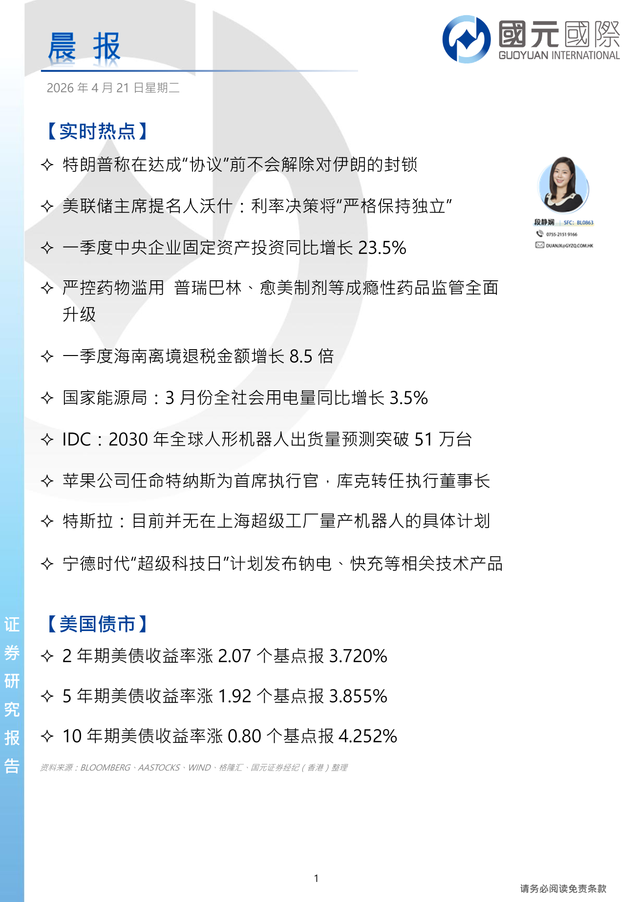 每日晨報-20260421