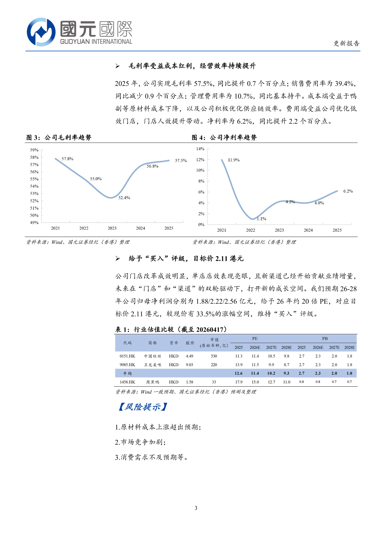 周黑鴨(a style='border-bottom: 1px dashed #007767;text-decoration:none' href='/search?searchbar=01458.HK'01458.HK/a)更新報告：店效提升明顯，渠道業務發力