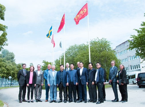 許家印張近東張松橋視察恒大NEVS瑞典總部 點贊頂尖新能源造車技術