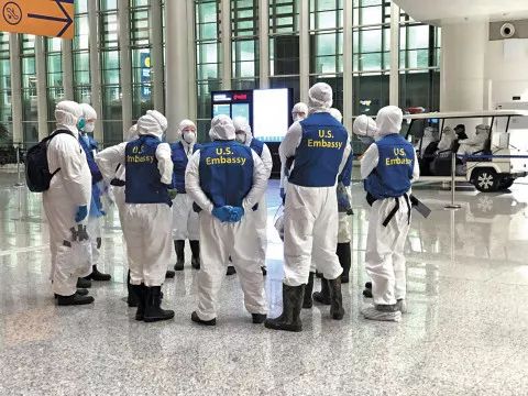 美國軍方正深度介入防堵新冠肺炎病毒