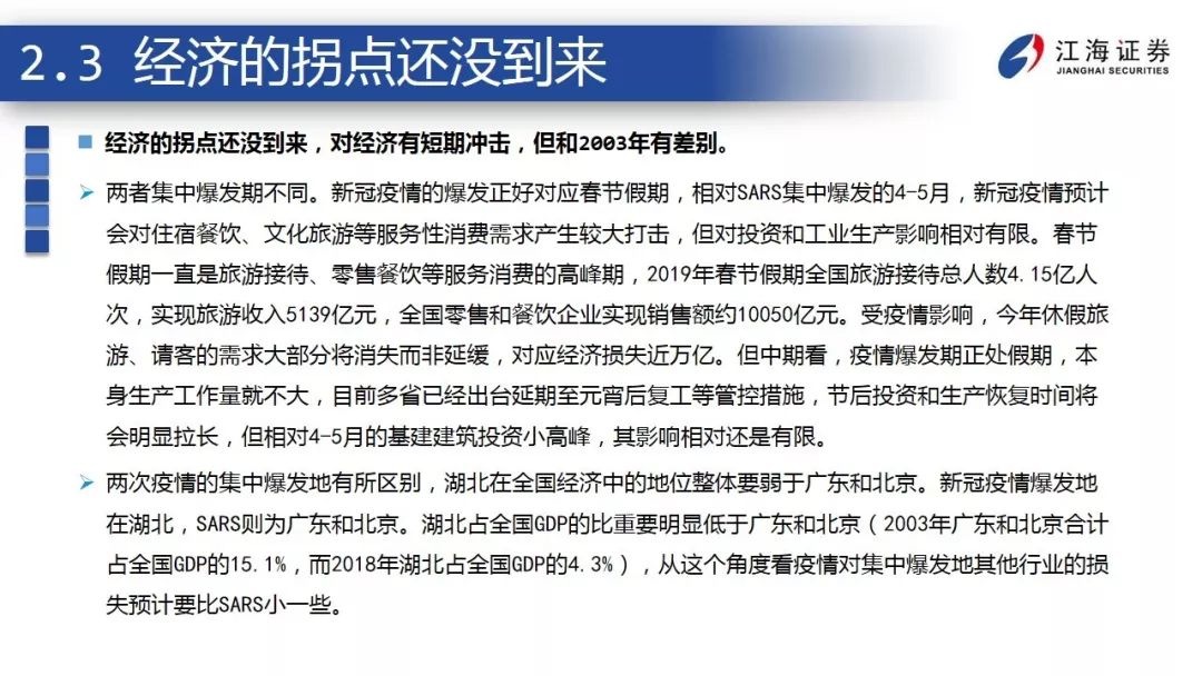 突发事件下，经济和金融市场如何应对？ ——江海债券专题报告2020-2-12