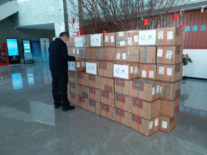 防護口罩已抵運火神山醫院建設指揮部 