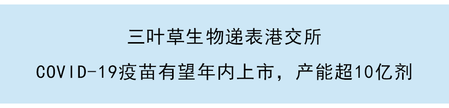 三葉草生物通過港交所聆訊：重組蛋白新冠疫苗最早年底上市，已與GAVI簽4.14億劑預購協議
