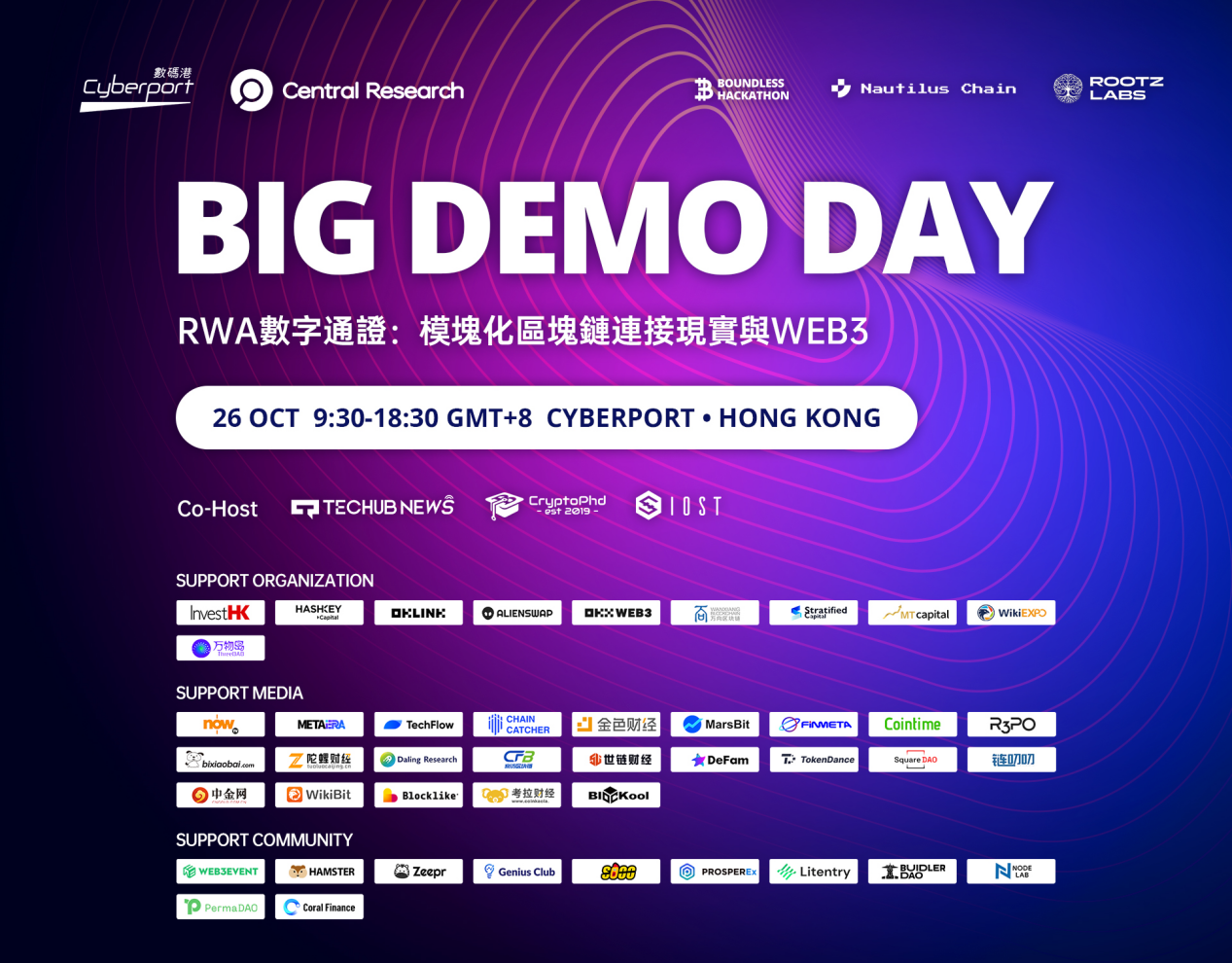 香港Web3盛会Big Demo Day第八期强势来袭！