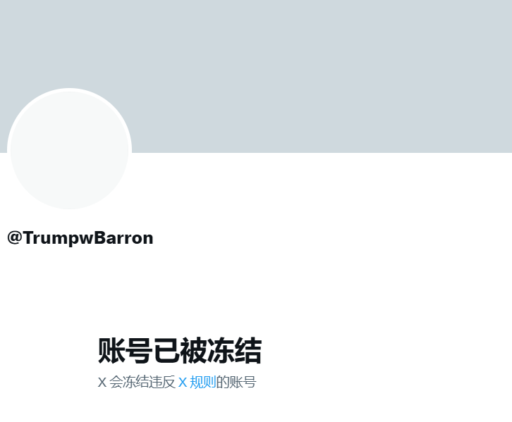 假冒Barron Trump代币市值曾达7278万美元后暴跌99%，相关X账号已被冻结