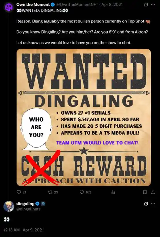 幣安恩怨錄：NFT巨鯨dingaling為何遭CZ「貼臉開大」卻選擇沉默？