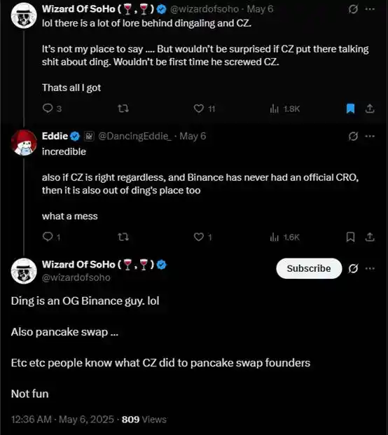 幣安恩怨錄：NFT巨鯨dingaling為何遭CZ「貼臉開大」卻選擇沉默？