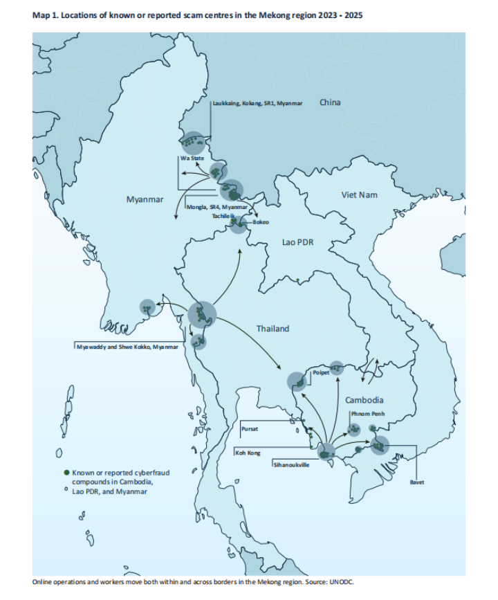 UNODC发布东南亚地区欺诈情况报告：加密货币成犯罪工具，各方需加强国际合作