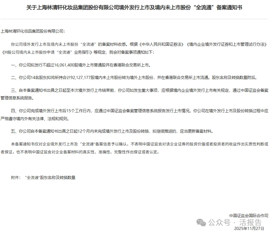 牧原股份、東鵬飲料、基本半導體、林清軒等9家公司通過備案，衝刺香港上市