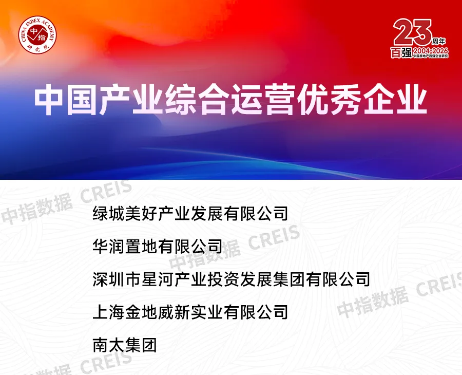 2026中國房地產百強企業研究報告