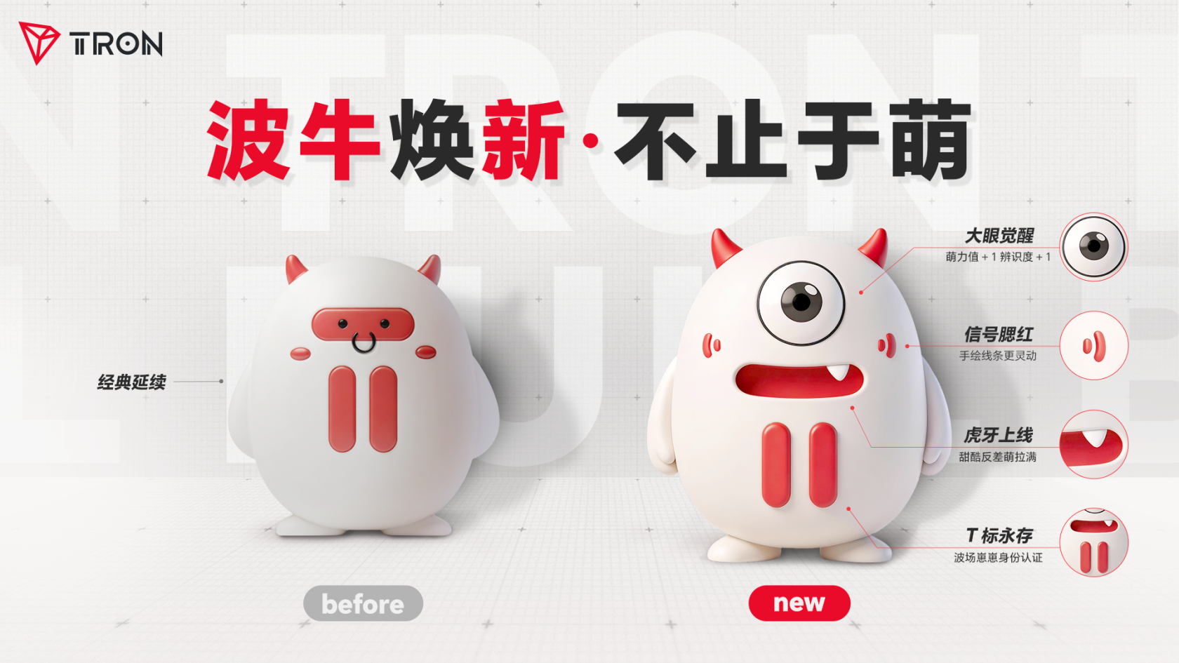 波場TRON煥新波牛形象,打造更具親和力的品牌角色