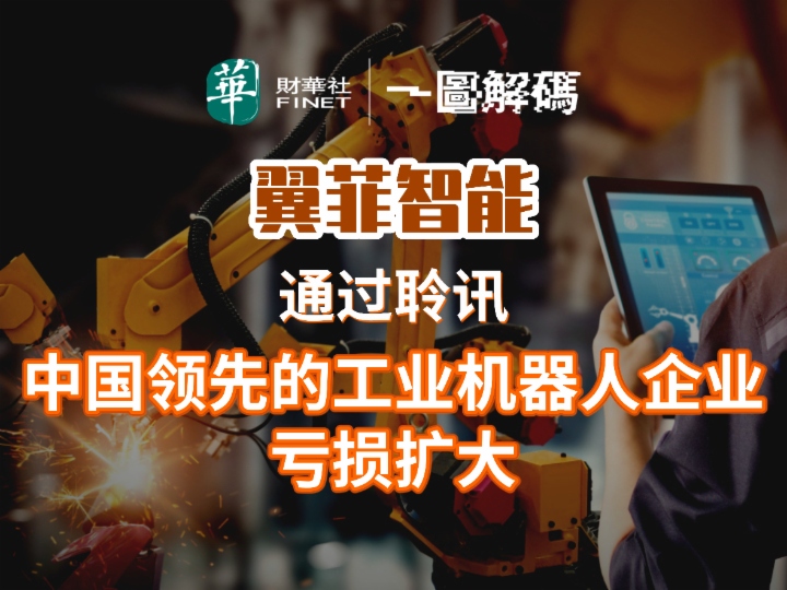 一圖解碼：翼菲智能通過聆訊 中國領先的工業機器人企業 虧損擴大